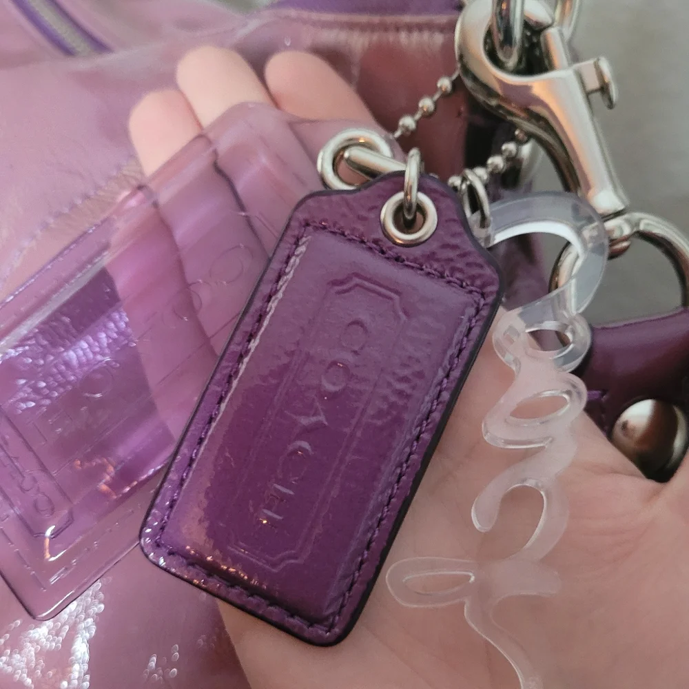 Coach Poppy Patent Leather Jazzy Convertible Shoulder Bag/ Crossbody Bag - Picture 4 of 16